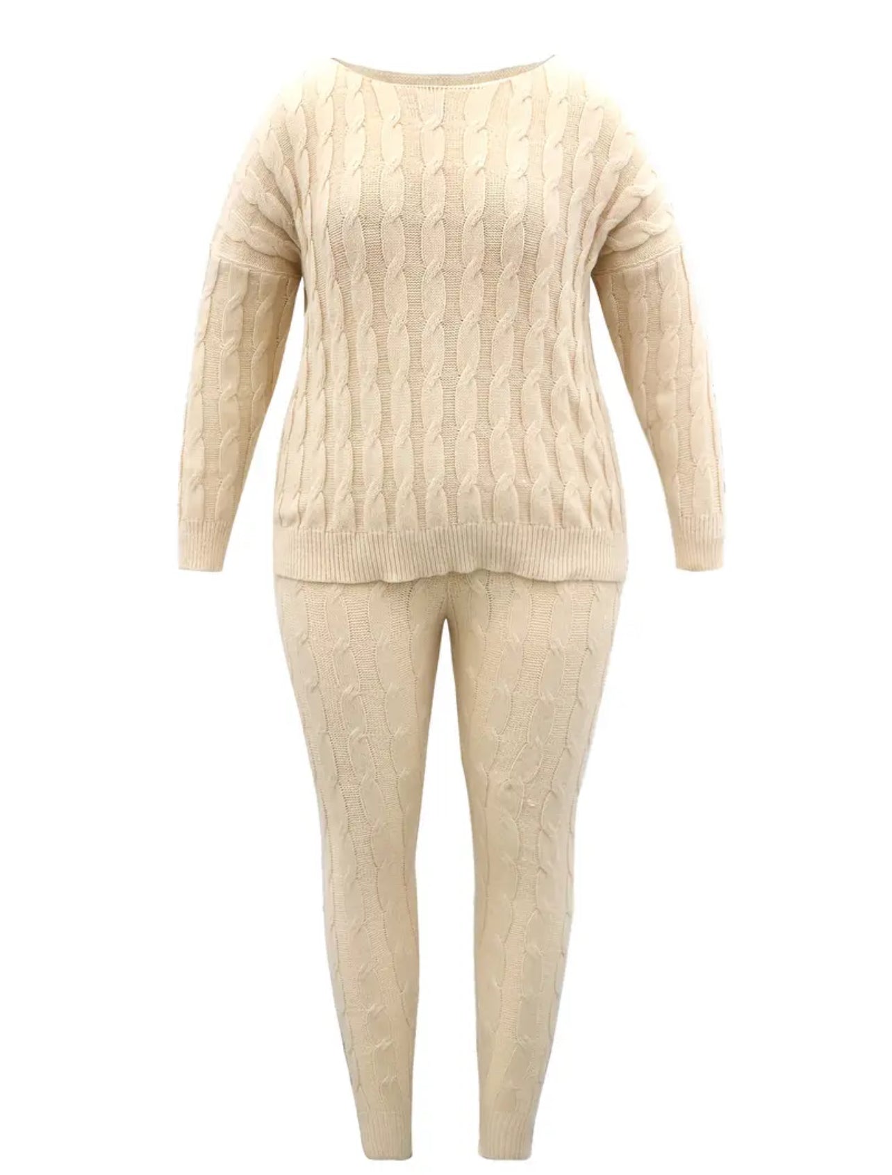 Teddy Sweater Set Plus Size