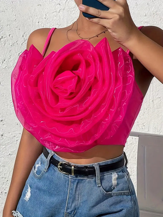 Full Bloom Stereo Flower Cami
