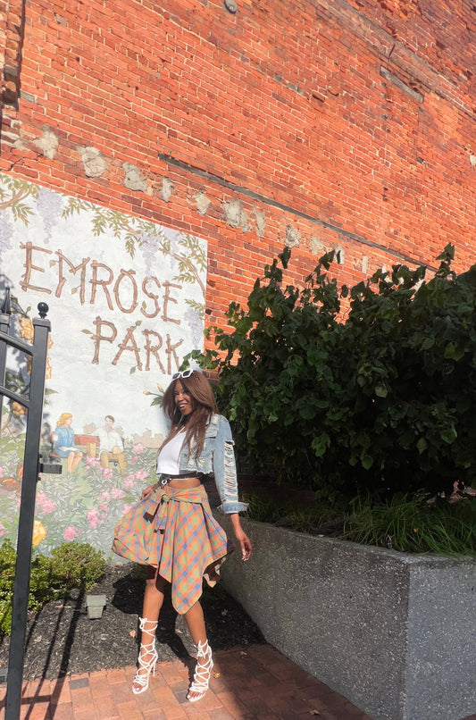 Perfect Plaid Asymmetrical Skirt