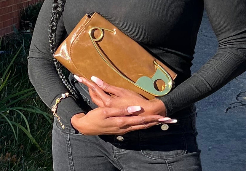 Pinned Closed Crossbody Bag | Purse