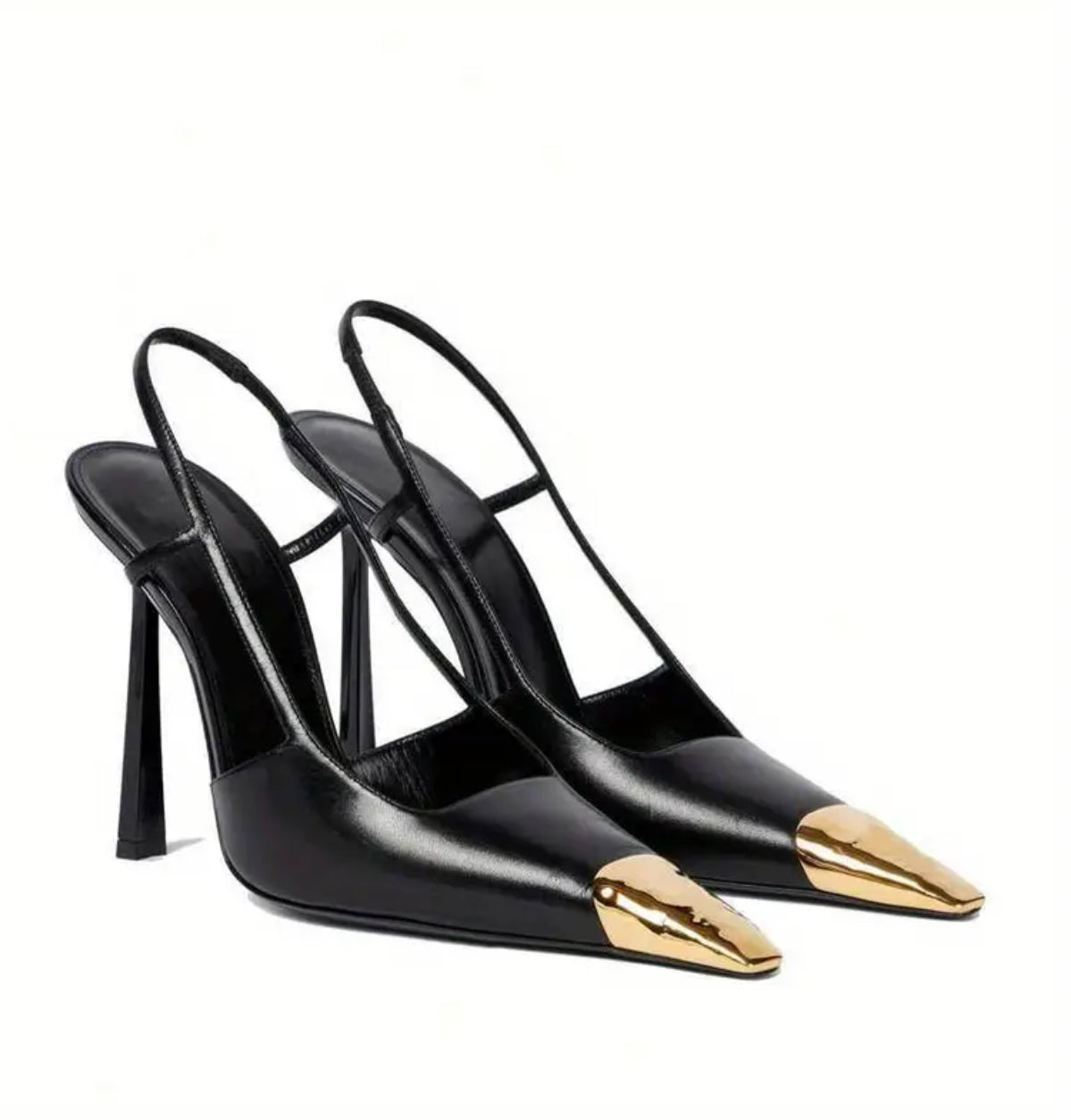 Dipped in Gold Slingback Stiletto