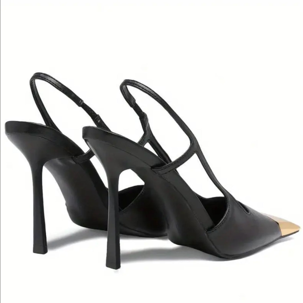 Dipped in Gold Slingback Stiletto