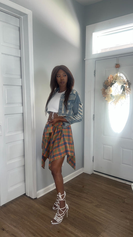 Ripped Up Denim Jacket