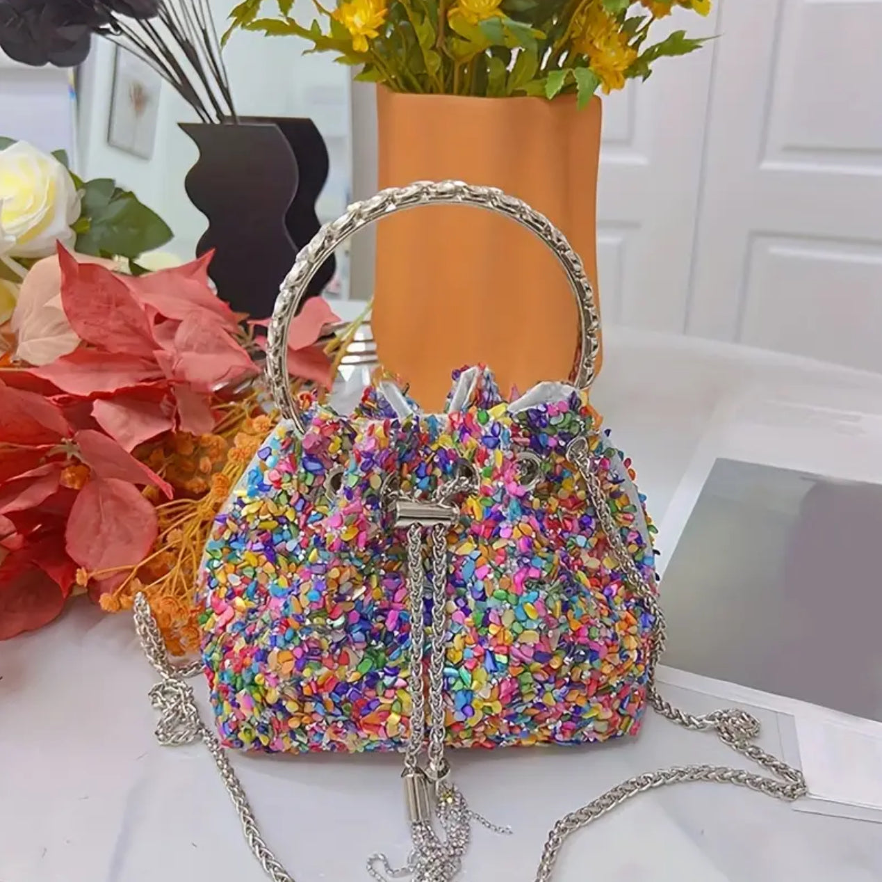 Rainbow Nerds Bucket Bag