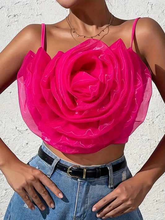 Full Bloom Stereo Flower Cami