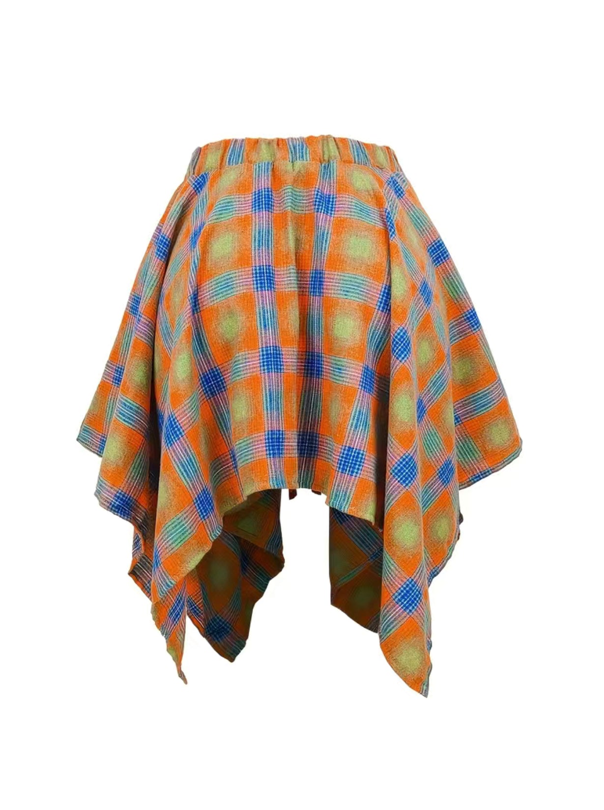 Perfect Plaid Asymmetrical Skirt